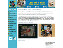 Tablet Screenshot of loveon4paws.org